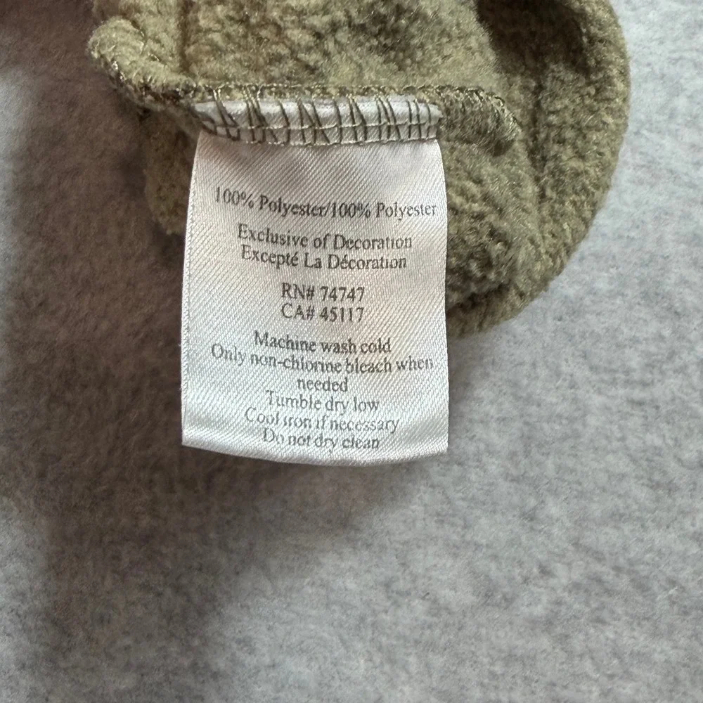 RedHead Pullover Sweater Mens XLT Green Waffle Knit Mock Neck Snap Button
